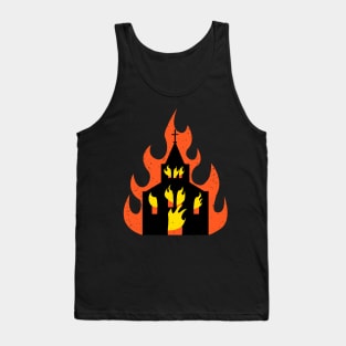 Occult Burning Church Tank Top